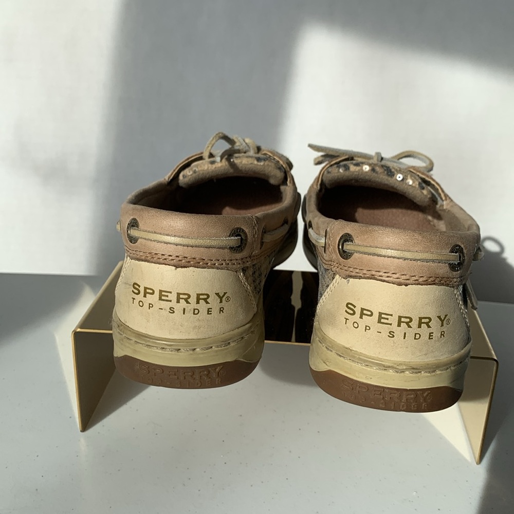 Sperry Top-Sider Angelfish Sequin Leopard Print Womens Size 6 - Picture 7 of 11